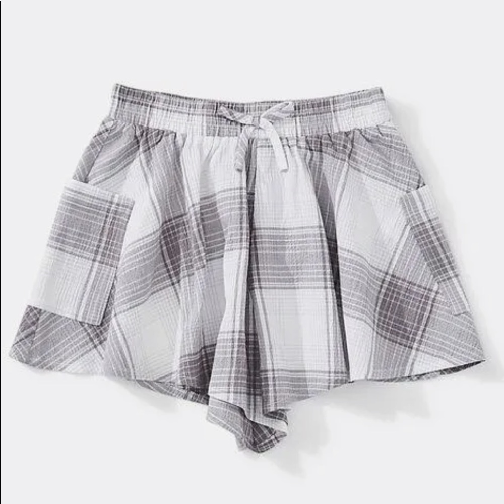 🔥Girls Plaid Flounce Shorts